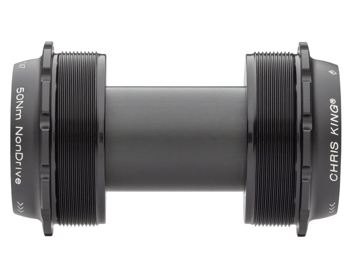 Chris King ThreadFit T47 24x Bottom Bracket w/Fit Kit 4 (Matte Jet) (T47 External) (For Shimano Hollowtech II)